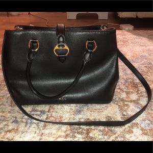 Ralph Lauren black leather purse